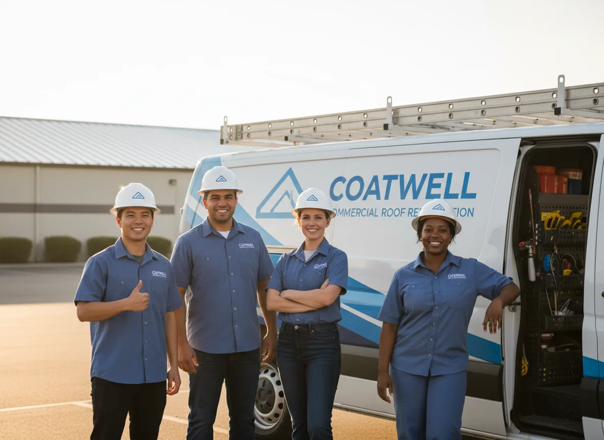 Commercial roof coating company in Mitchellville, IA