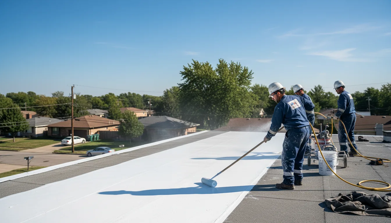 Commercial roof coating in Mitchellville, IA near me
